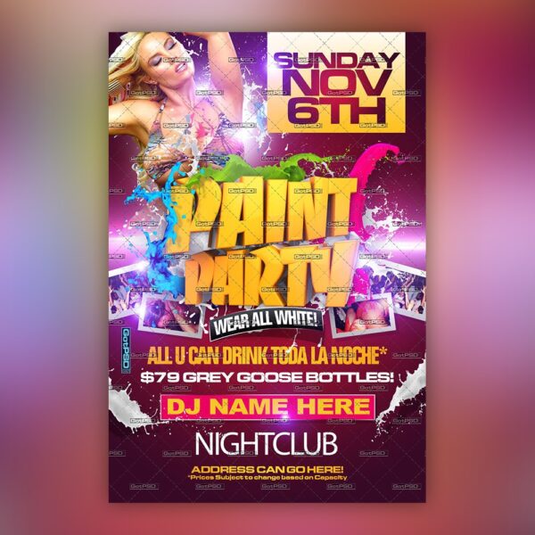 Paint Party Flyer