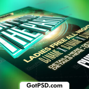 Don't stop the party Flyer Psd Template - Gotpsd.com